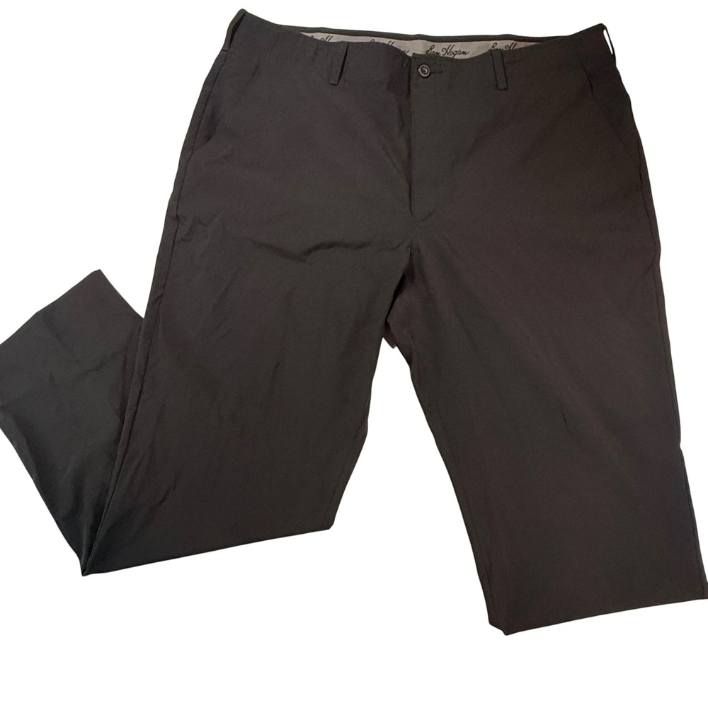Ben Hogan Golf Pants Mens 38x30 Black Performance Stretch Flat Front Sporty